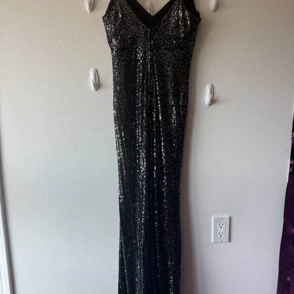 Crystal Doll Black sequin dress size 4 - Picture 3 of 4